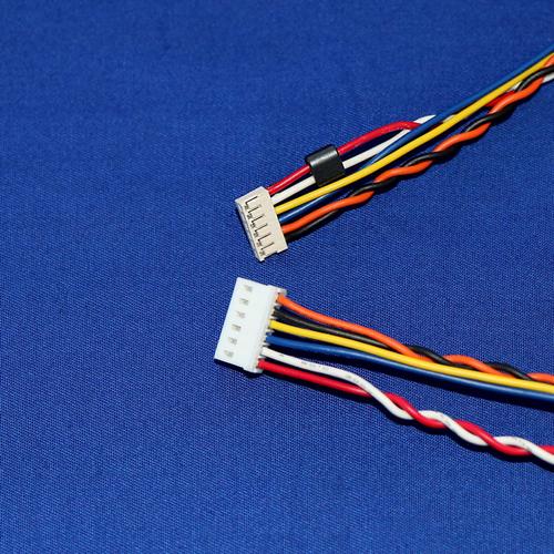 接插件jc25端子连接线束 2.5mm间距弯针电机端子线 mox250-6p线束